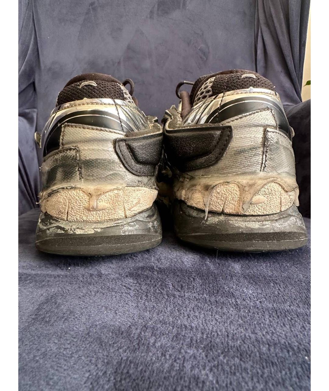 MAISON MARGIELA Мульти текстильные низкие кроссовки / кеды, фото 4