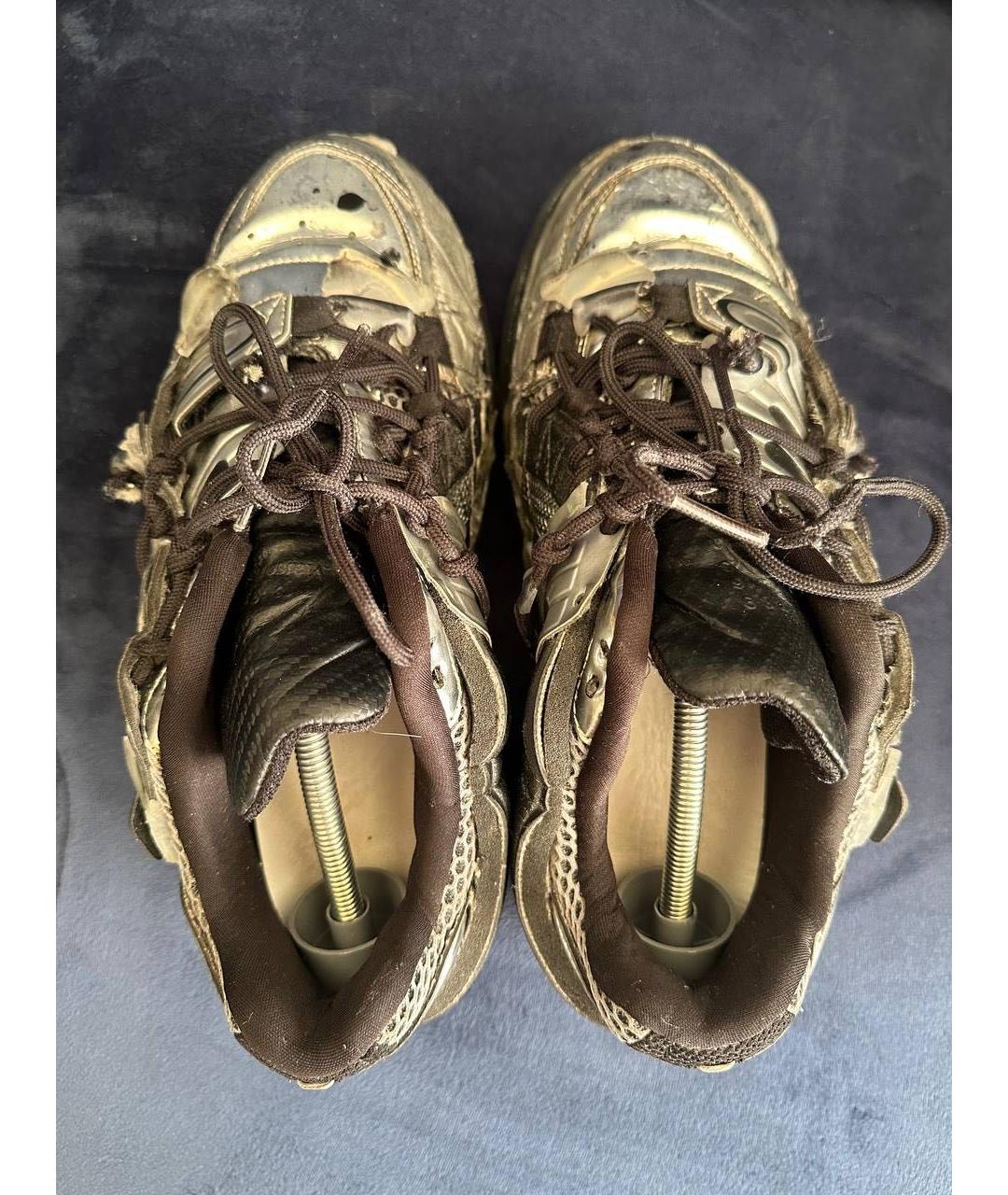 MAISON MARGIELA Мульти текстильные низкие кроссовки / кеды, фото 3