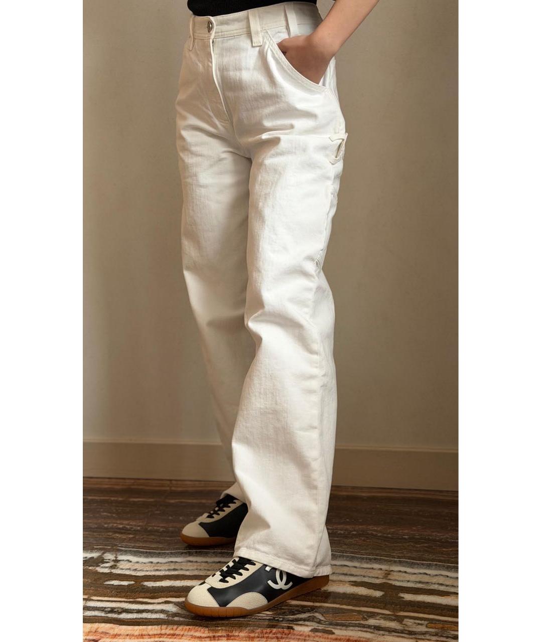 CHANEL Белые прямые джинсы, фото 4