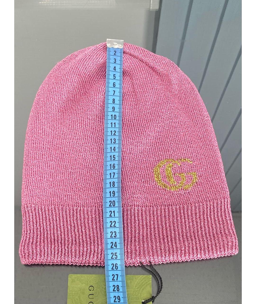 GUCCI Розовая кашемировая шапка, фото 8