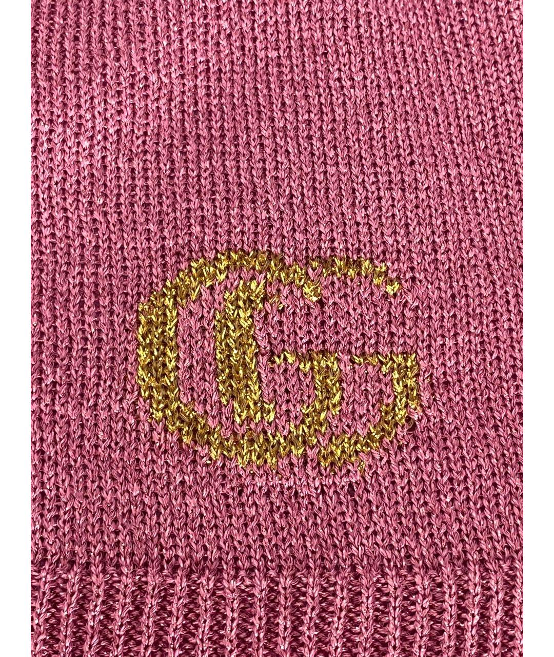 GUCCI Розовая кашемировая шапка, фото 5