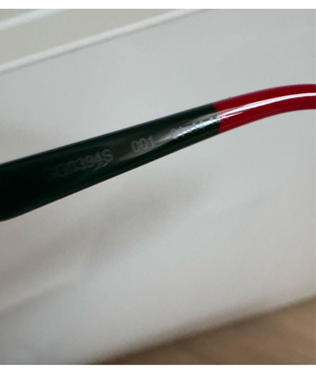 GUCCI Золотые металлические солнцезащитные очки, фото 4