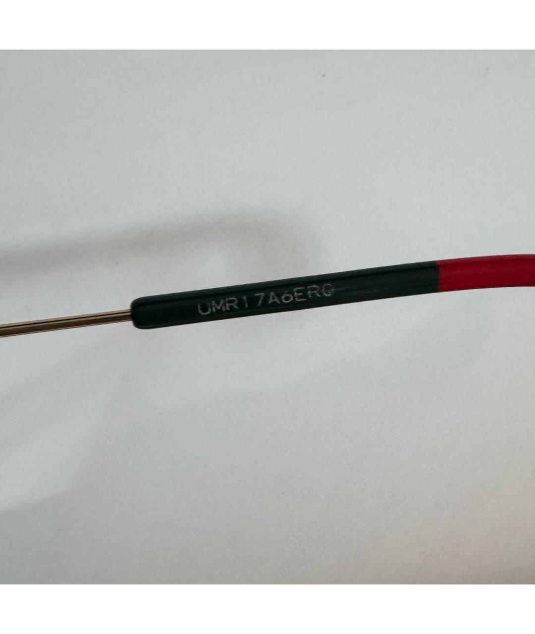 GUCCI Золотые металлические солнцезащитные очки, фото 5