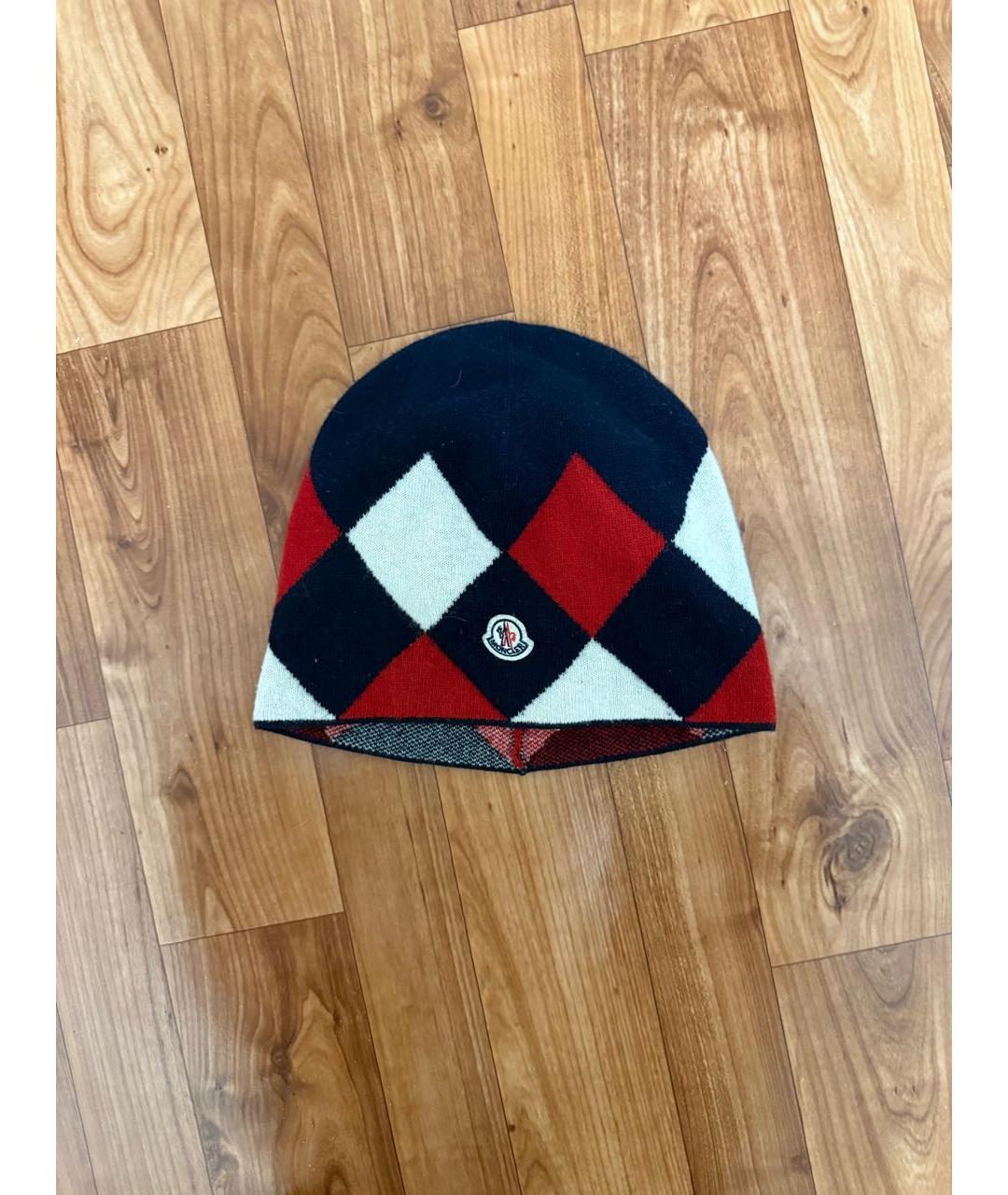 MONCLER Красная хлопковая шапка, фото 6