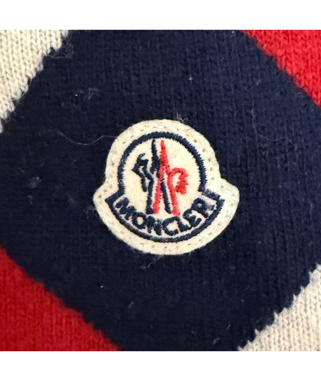 MONCLER Красная хлопковая шапка, фото 3