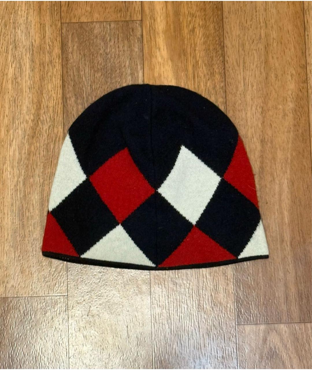 MONCLER Красная хлопковая шапка, фото 2