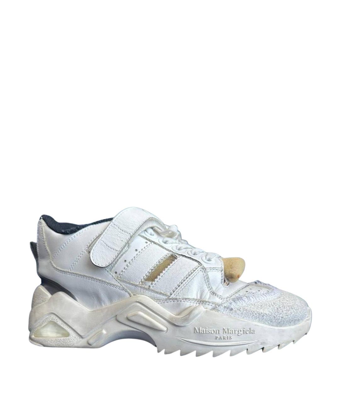 MAISON MARGIELA Белые кожаные кроссовки, фото 1