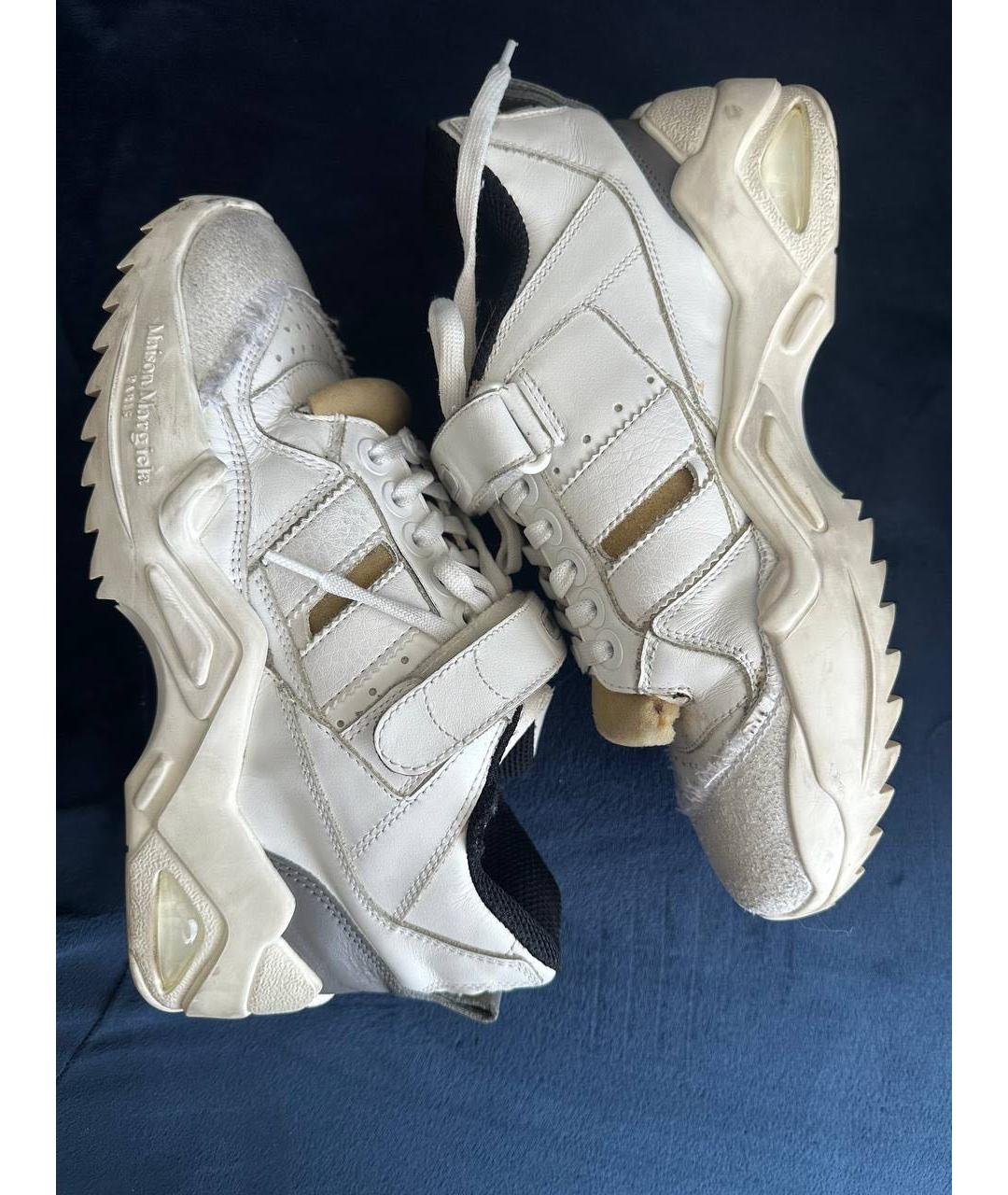 MAISON MARGIELA Белые кожаные кроссовки, фото 5