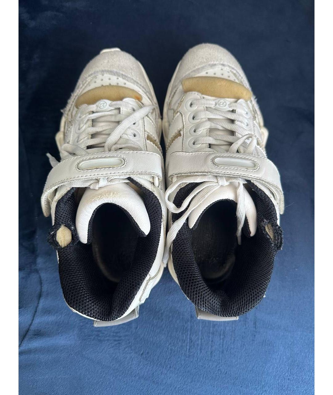 MAISON MARGIELA Белые кожаные кроссовки, фото 3