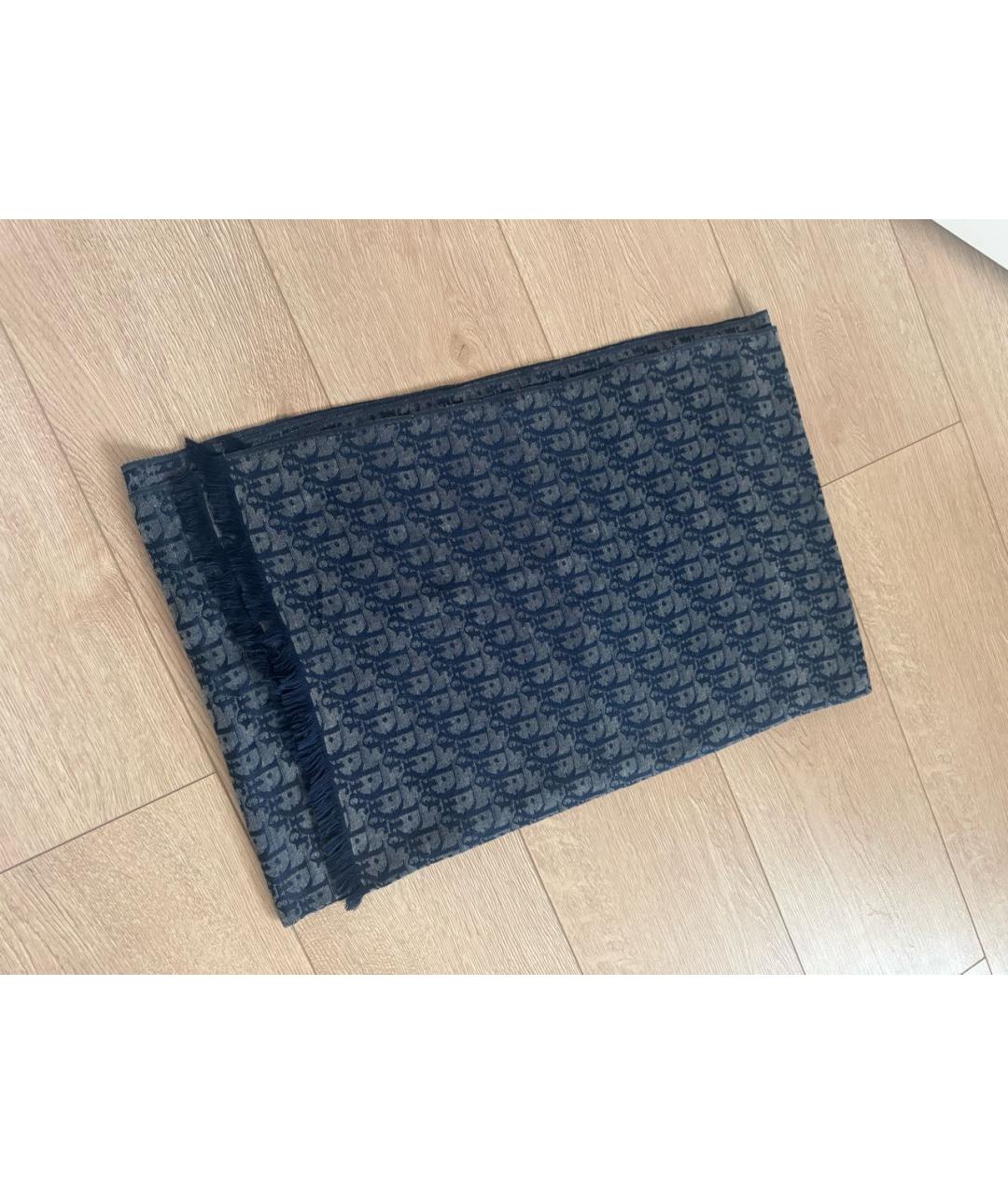 CHRISTIAN DIOR Темно-синий платок, фото 9