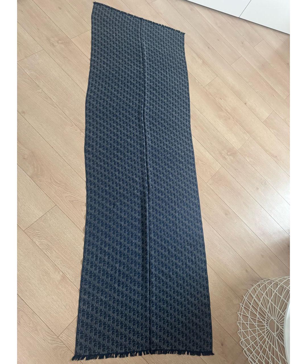 CHRISTIAN DIOR Темно-синий платок, фото 3