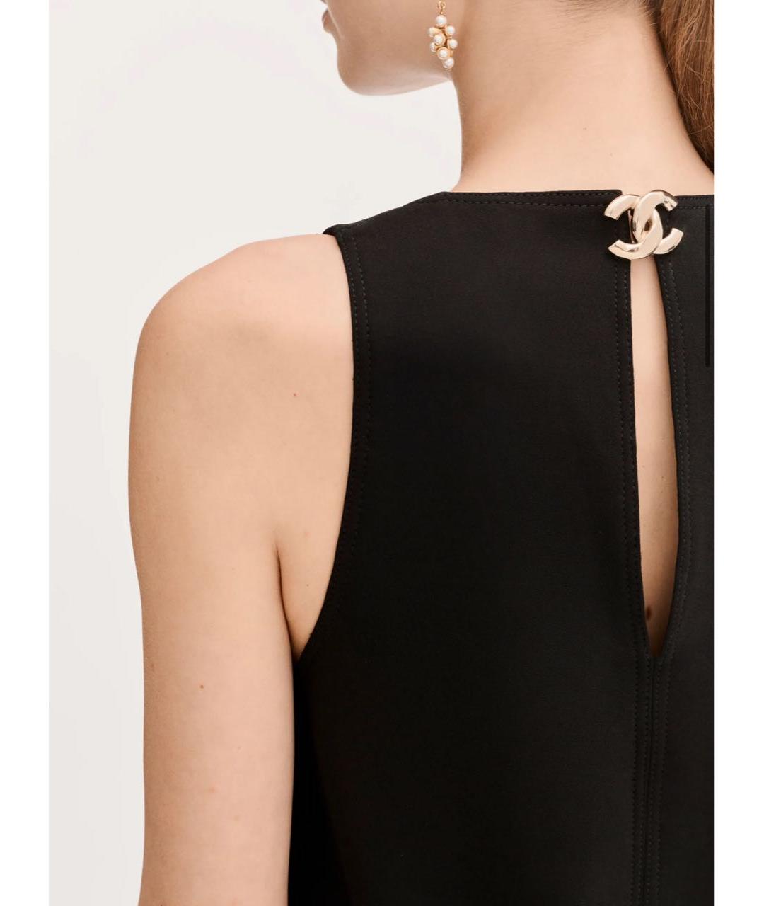 CHANEL Черное повседневное платье, фото 4