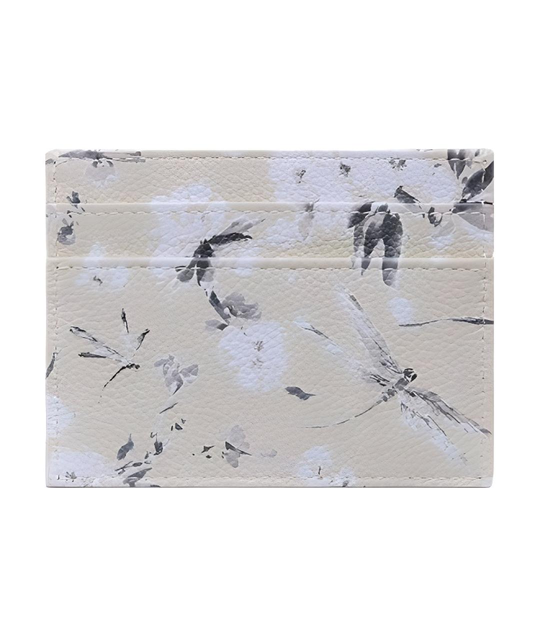 CHRISTIAN DIOR Серый кожаный кардхолдер, фото 2