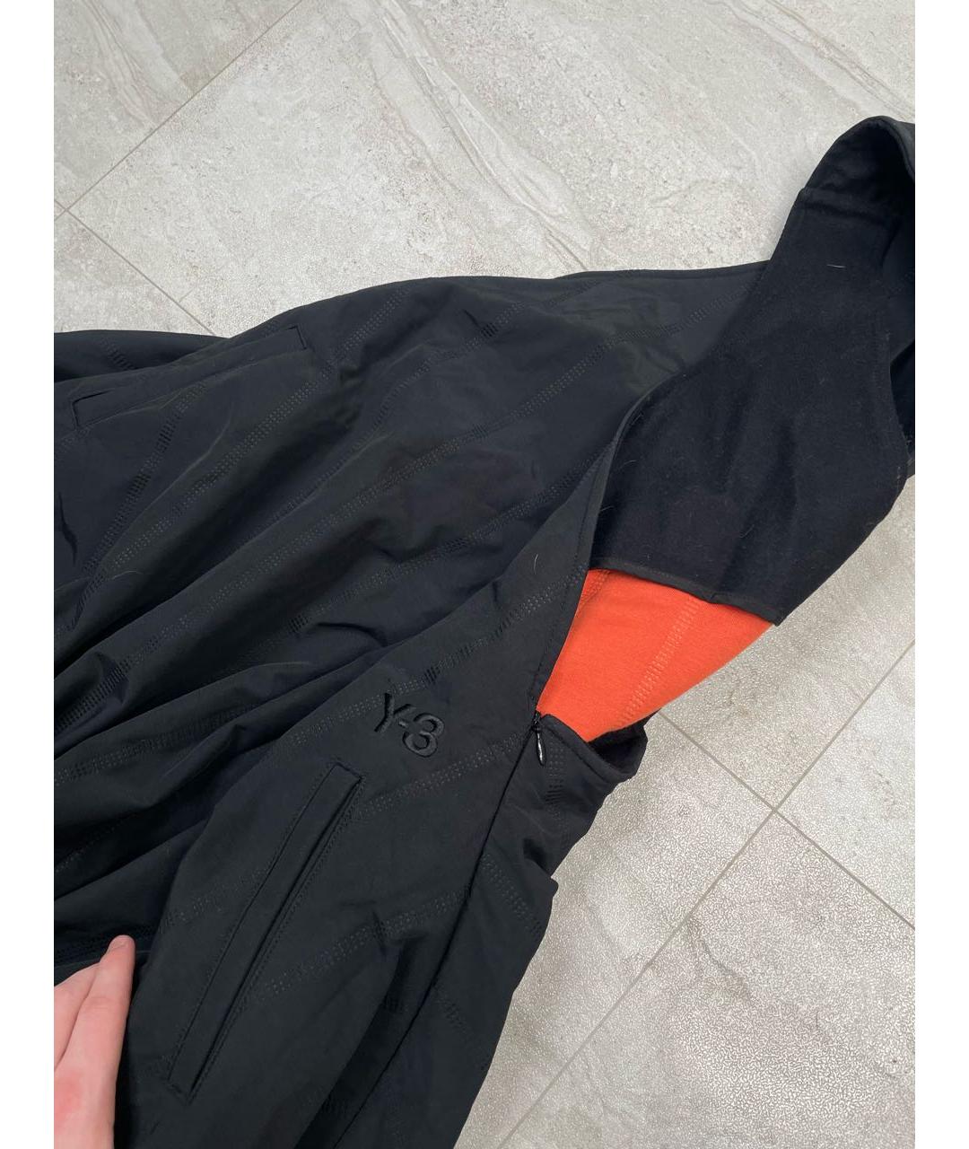 Y-3 Черный хлопковый сарафан, фото 2