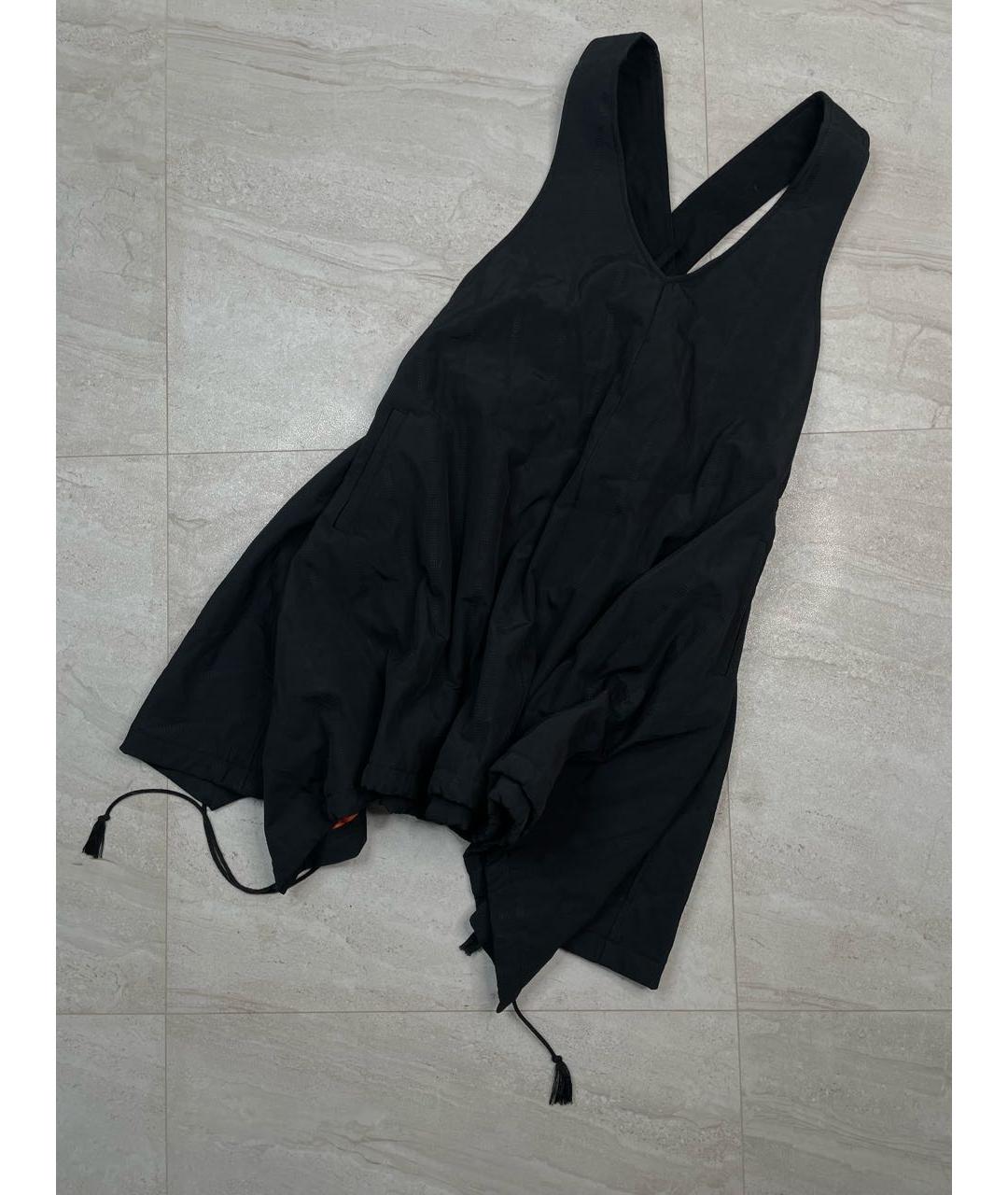 Y-3 Черный хлопковый сарафан, фото 5