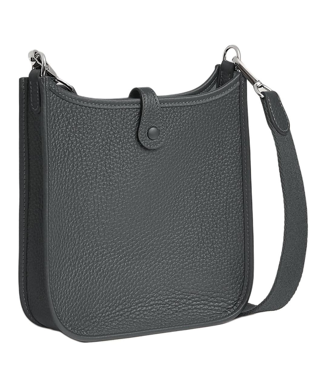 HERMES Черная кожаная сумка через плечо, фото 3