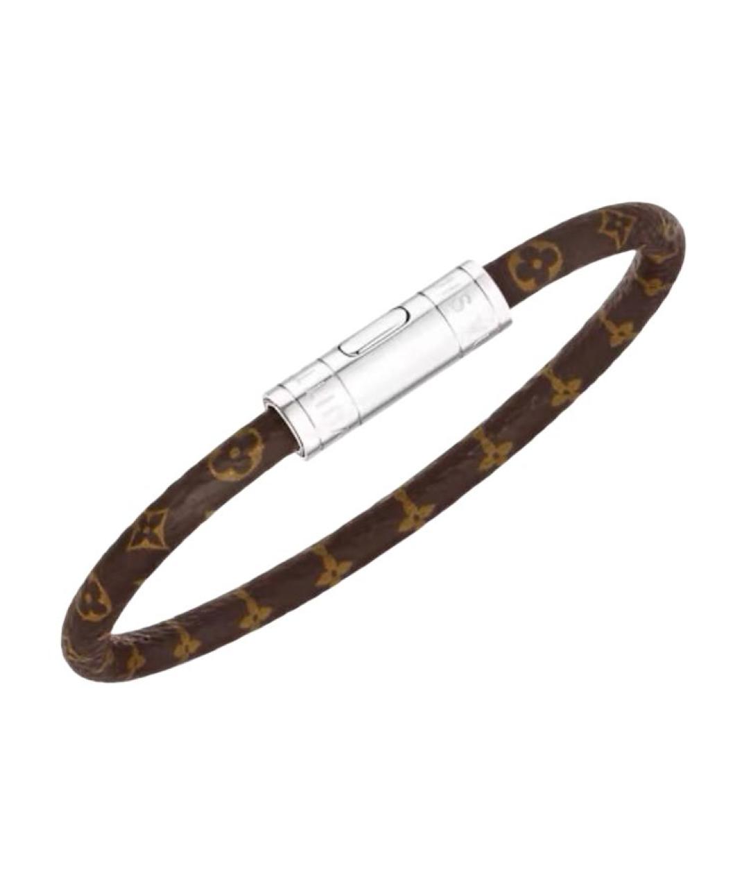 LOUIS VUITTON Коричневый латунный браслет, фото 2