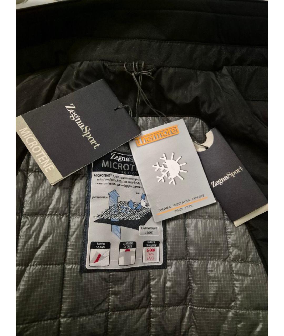 ZEGNA SPORT Черная полиамидовая куртка, фото 3