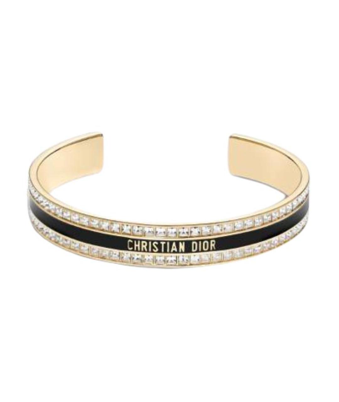 CHRISTIAN DIOR Золотой металлический браслет, фото 1