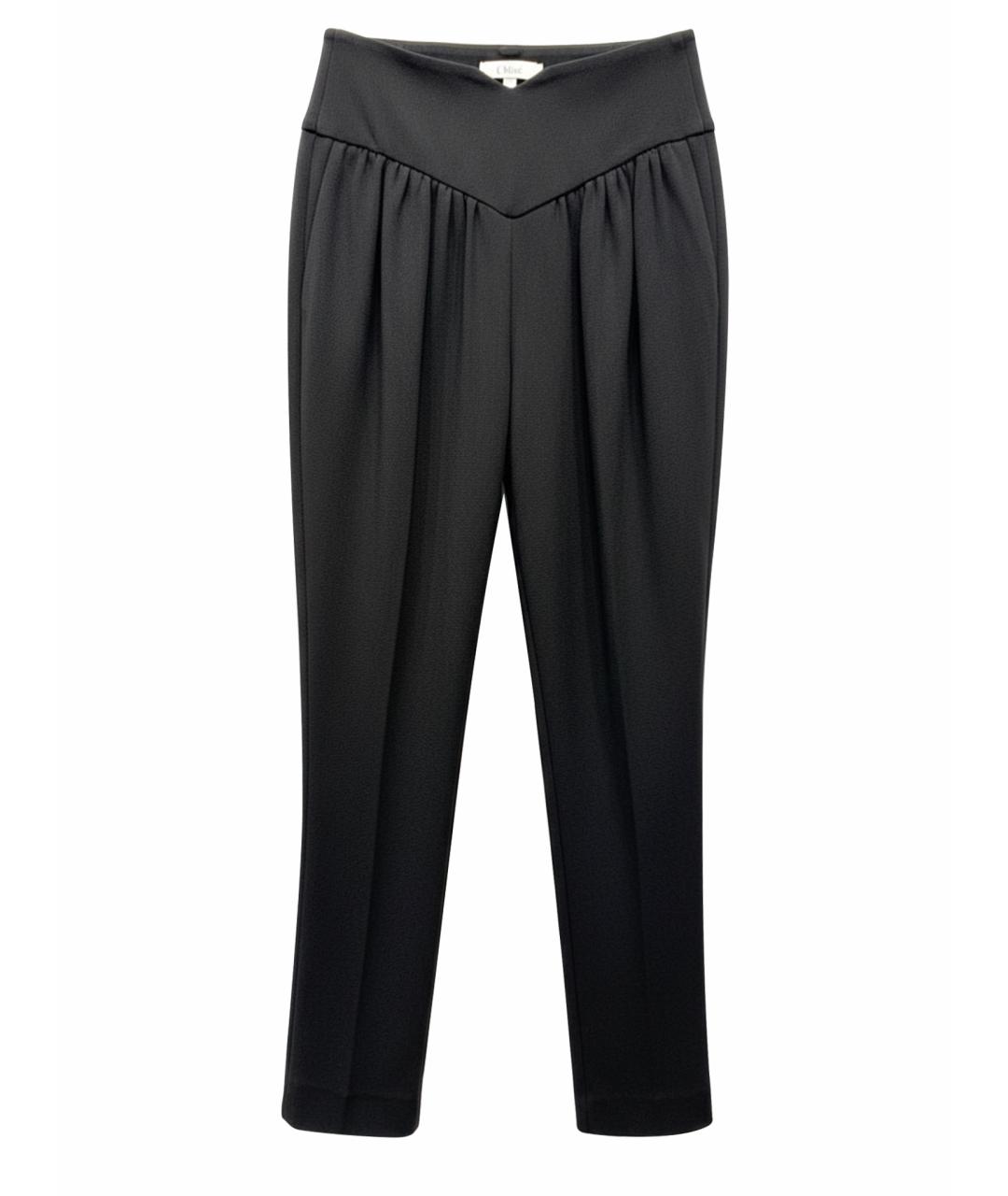 CHLOE Черные ацетатные прямые брюки, фото 1