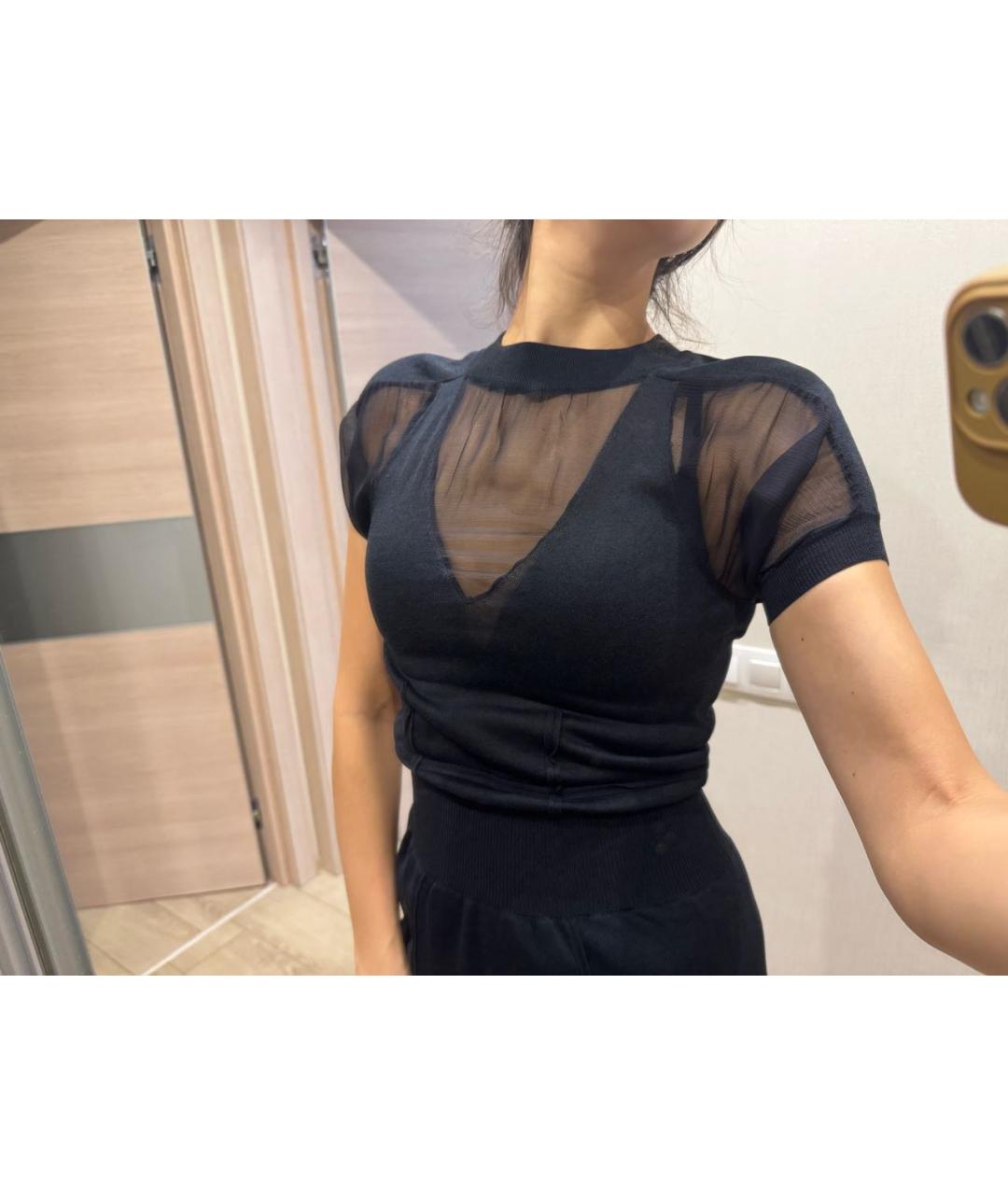 SAINT LAURENT Черное шелковое вечернее платье, фото 6