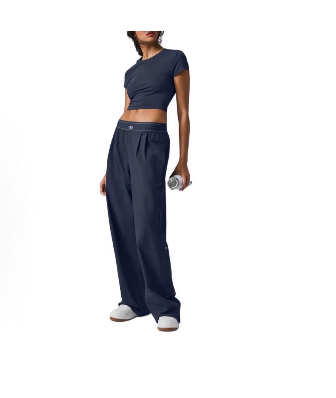 ALO YOGA Темно-синие спортивные брюки и шорты, фото 4