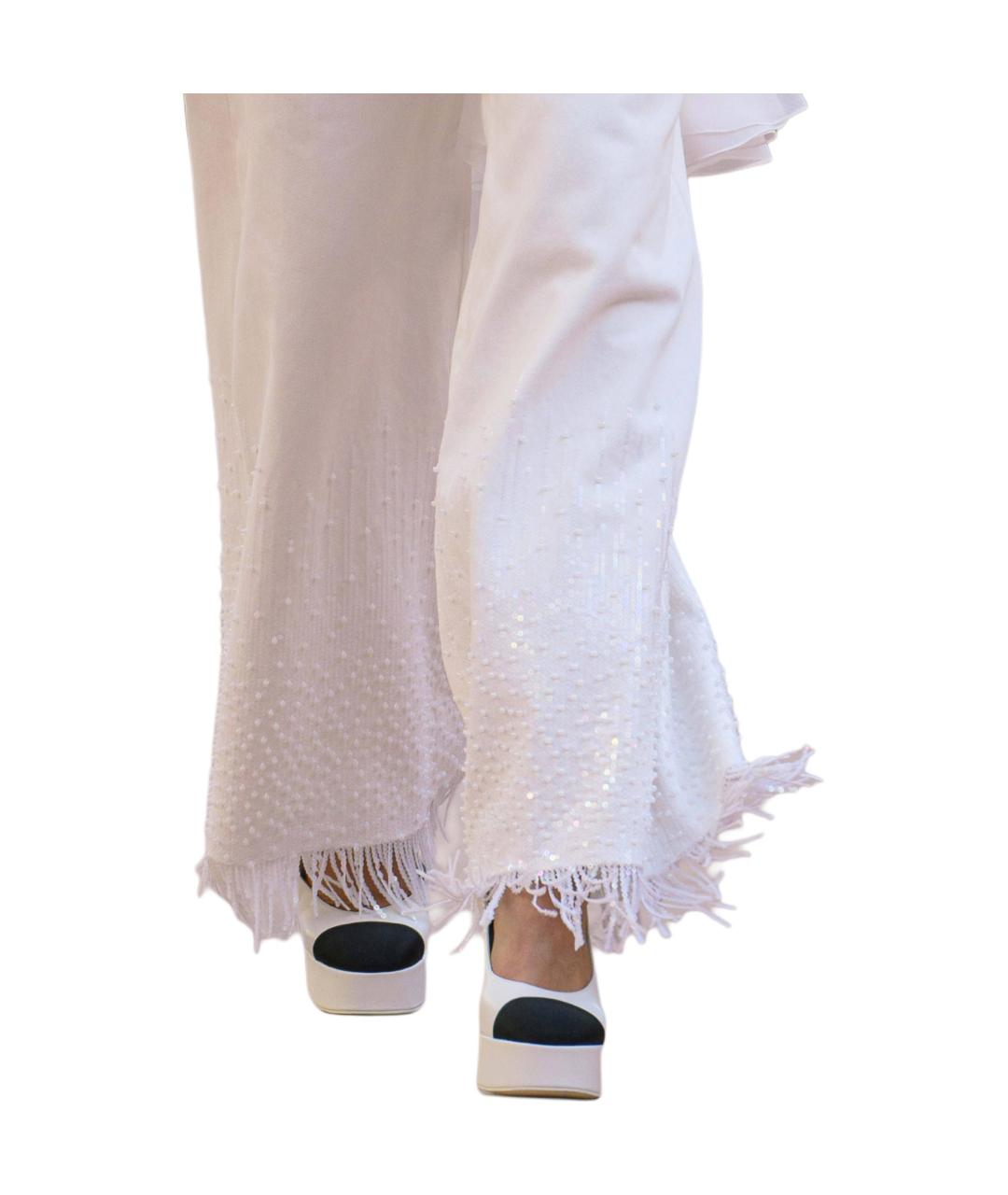 CHANEL Белые прямые джинсы, фото 3