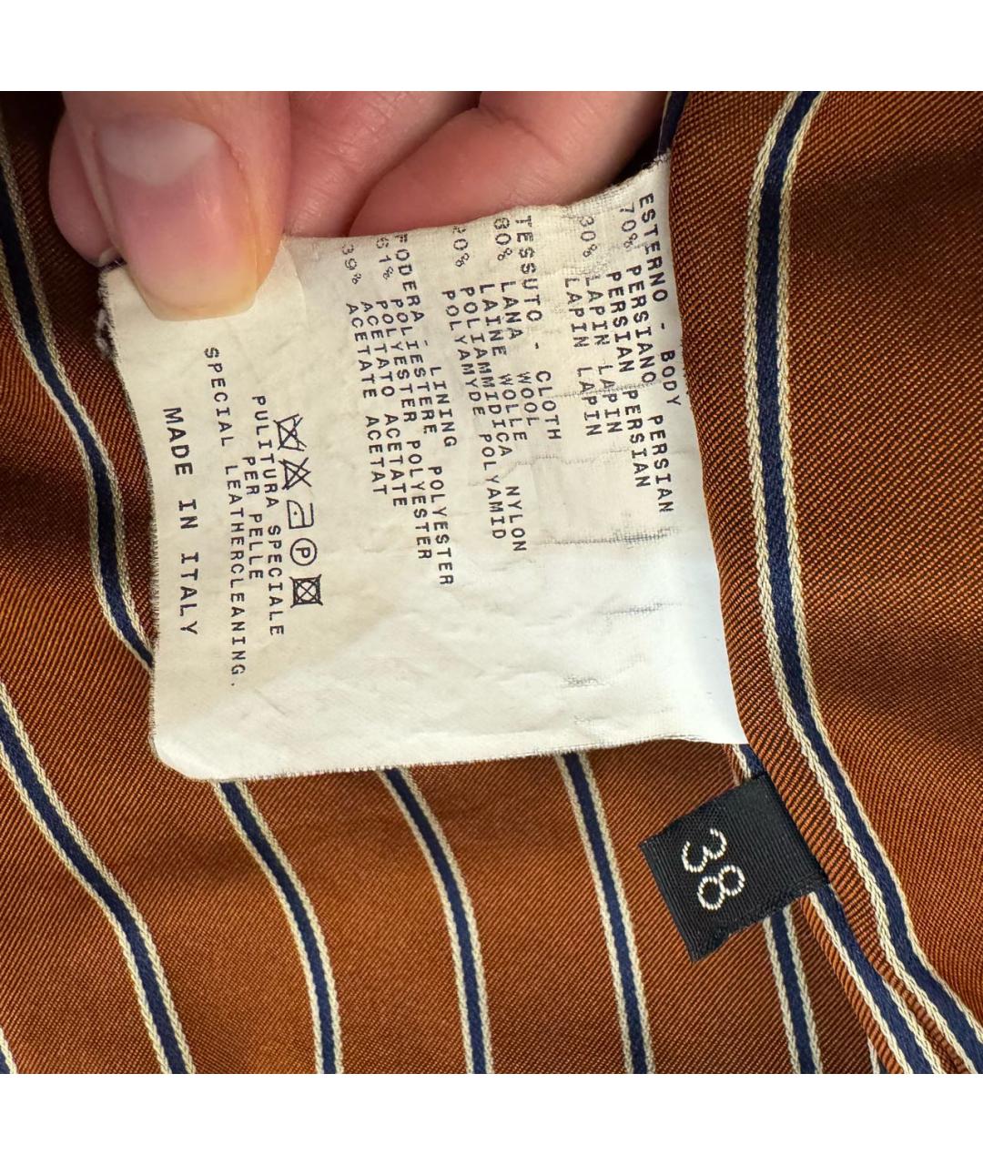 ETRO Коричневая шерстяная шуба, фото 6