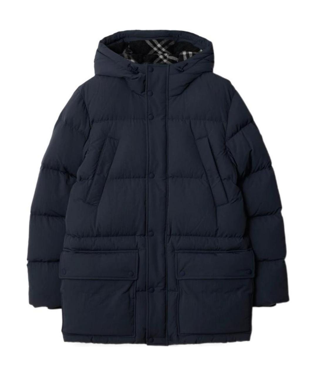 BURBERRY Темно-синий пуховик, фото 1