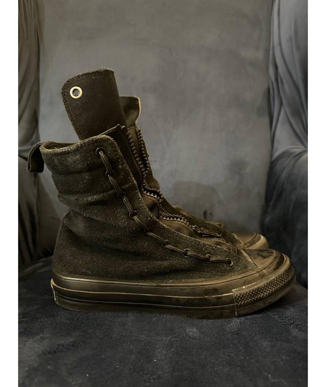 CONVERSE Черные замшевые кеды, фото 8