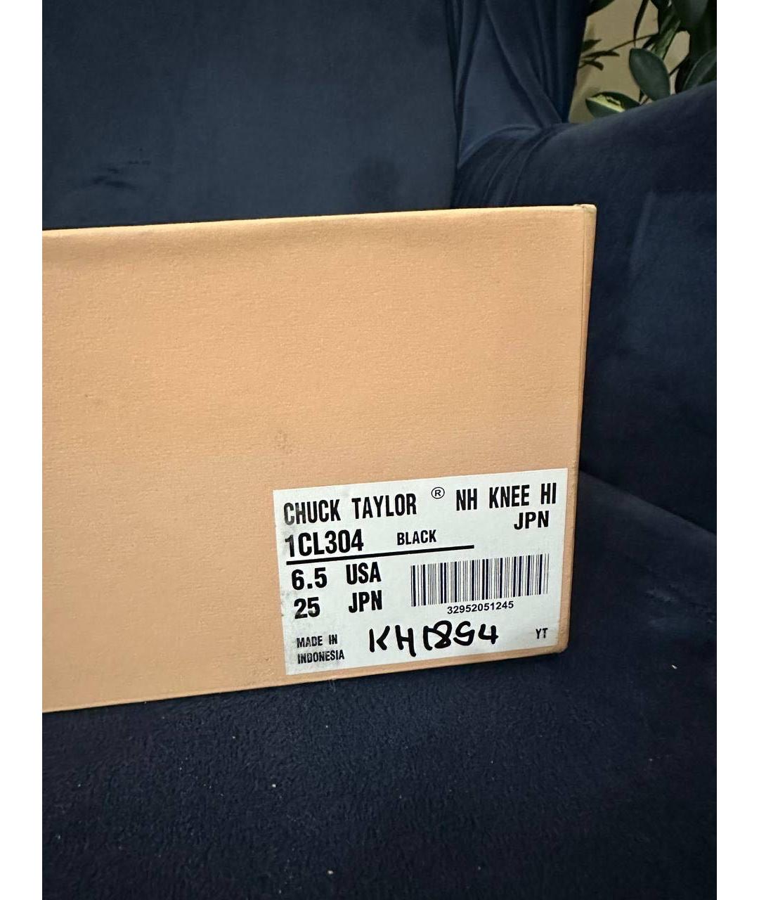 CONVERSE Черные замшевые кеды, фото 7