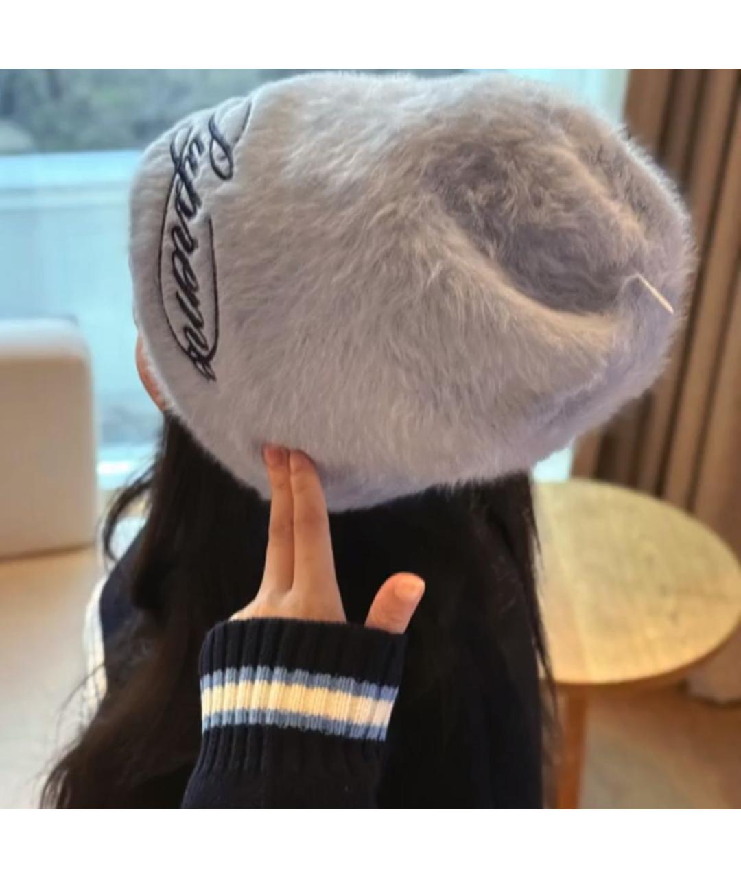 SUPREME Голубая шапка, фото 4