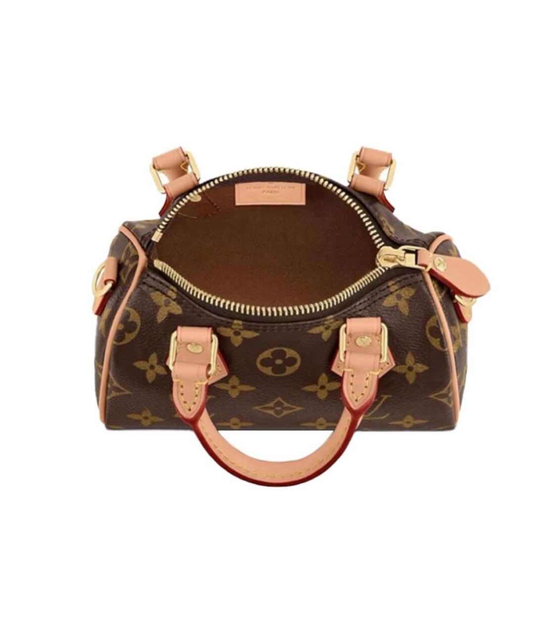 LOUIS VUITTON Коричневая сумка с короткими ручками, фото 4