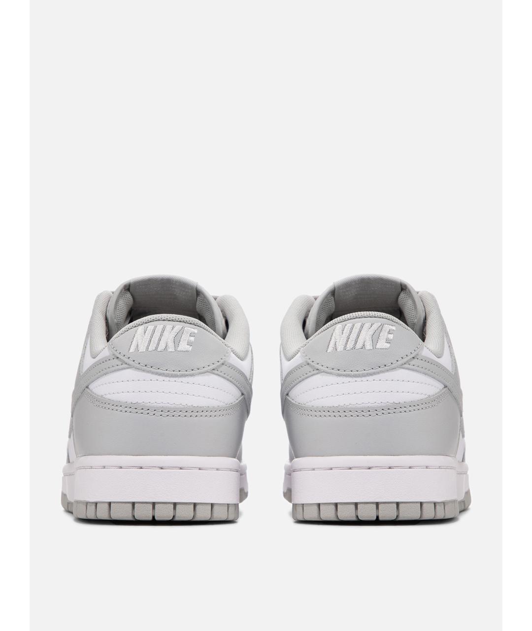 NIKE Серые кожаные низкие кроссовки / кеды, фото 4