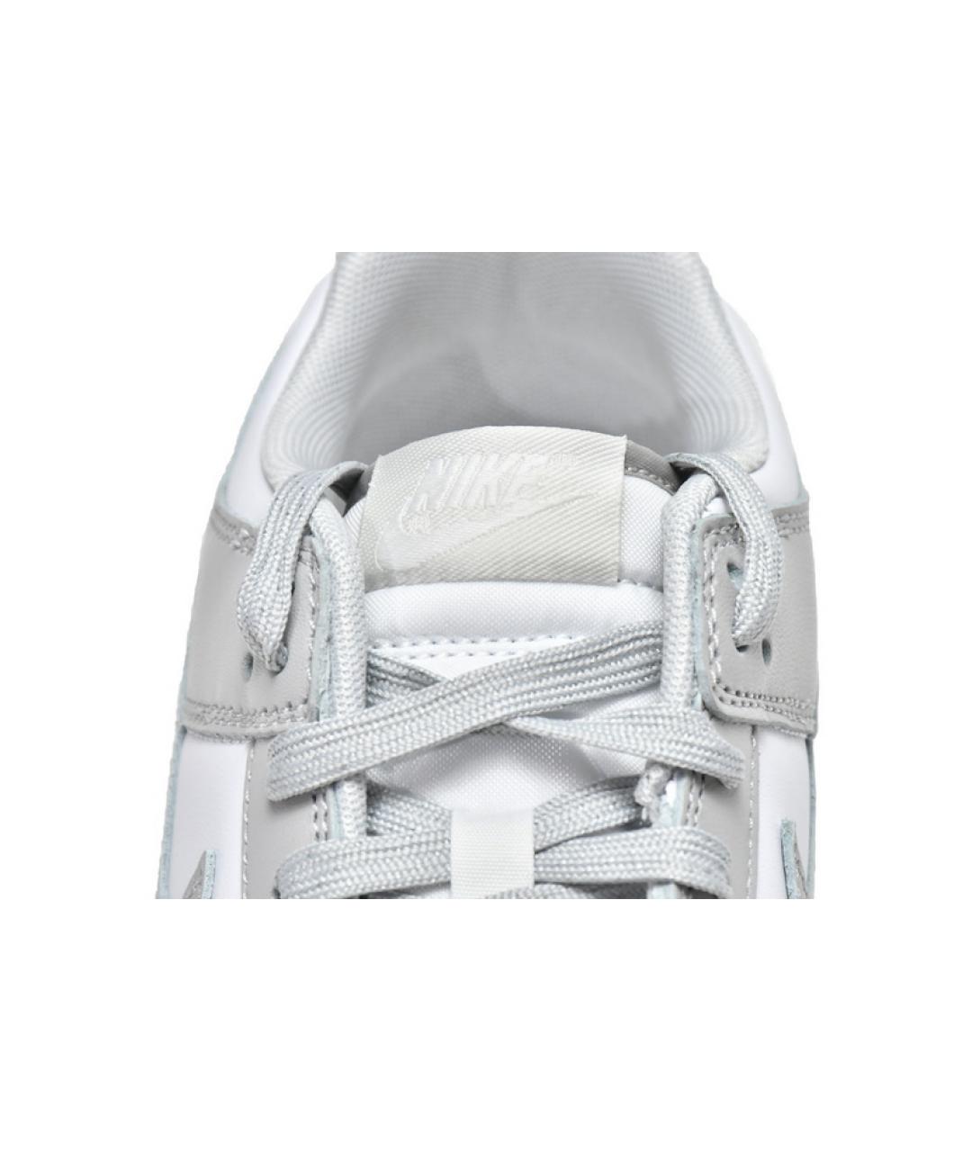 NIKE Серые кожаные низкие кроссовки / кеды, фото 7