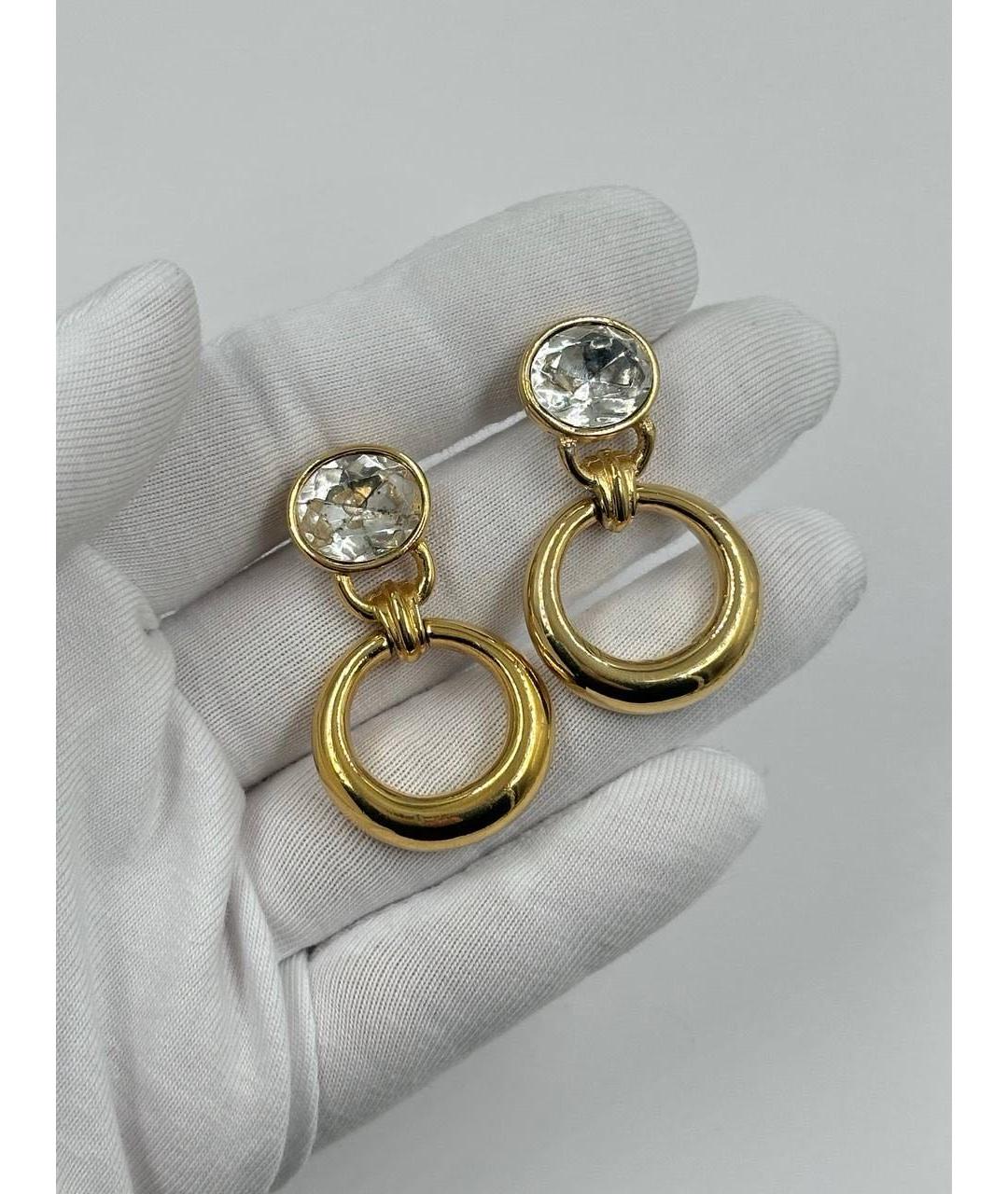 GIVENCHY Золотые позолоченные серьги, фото 2