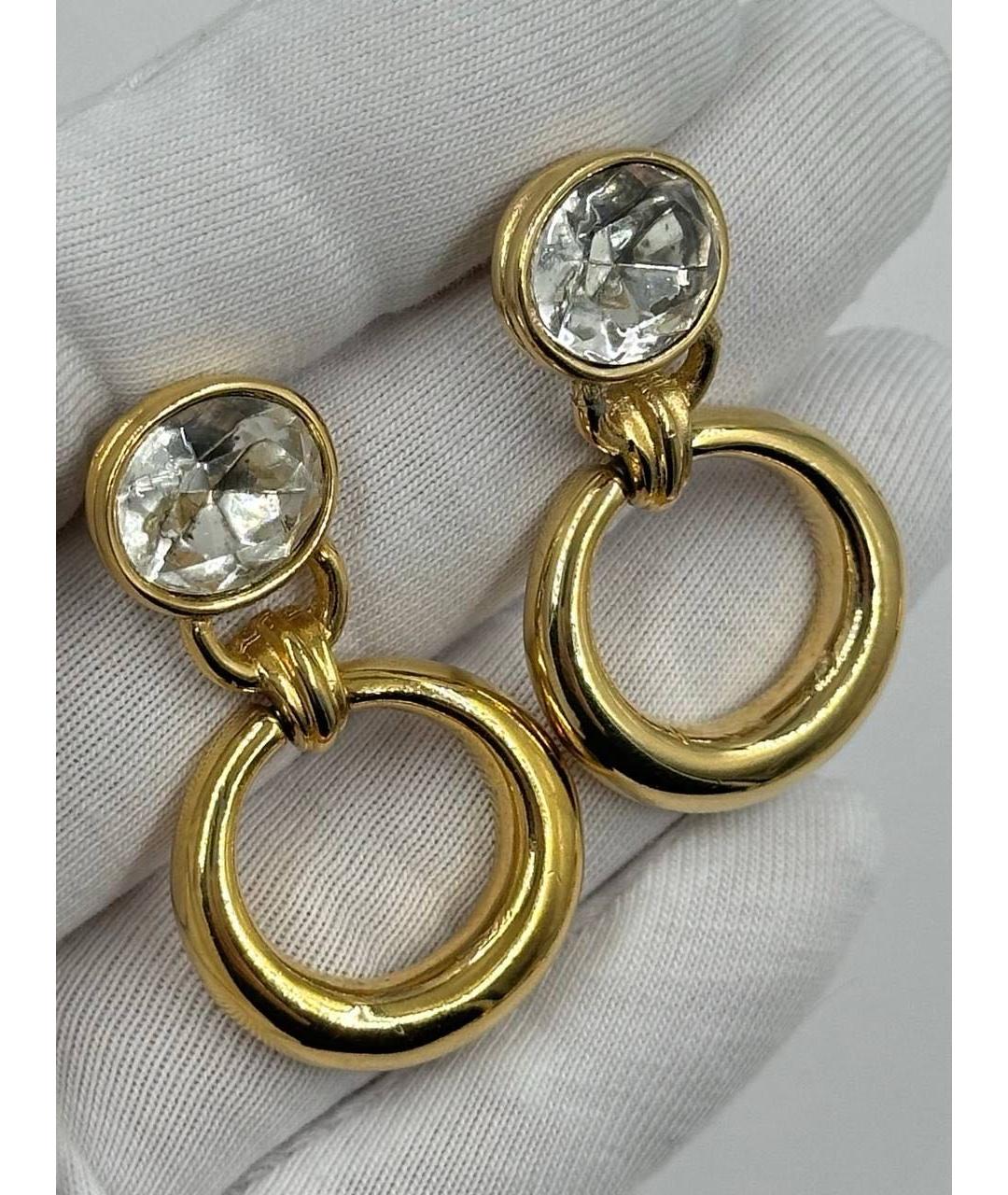 GIVENCHY Золотые позолоченные серьги, фото 3