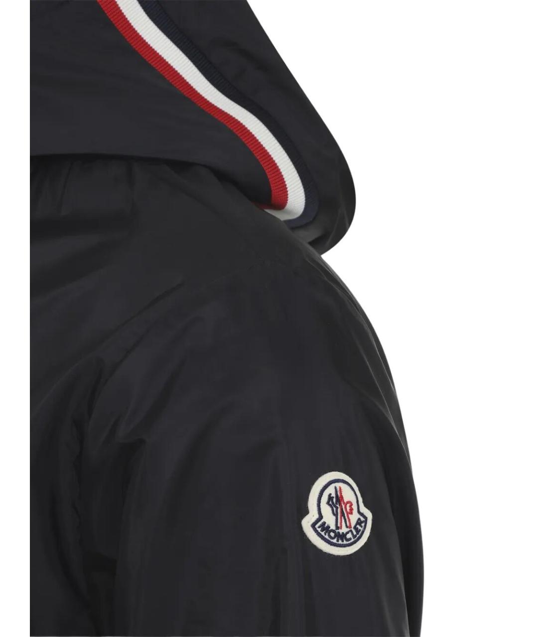 MONCLER Черная полиамидовая куртка, фото 4