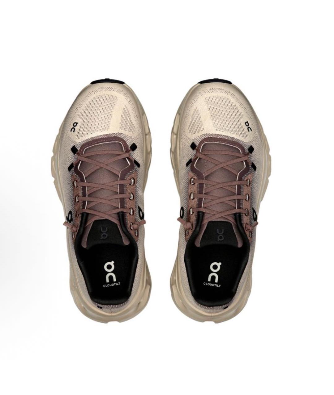 ON Бежевые текстильные кроссовки, фото 4