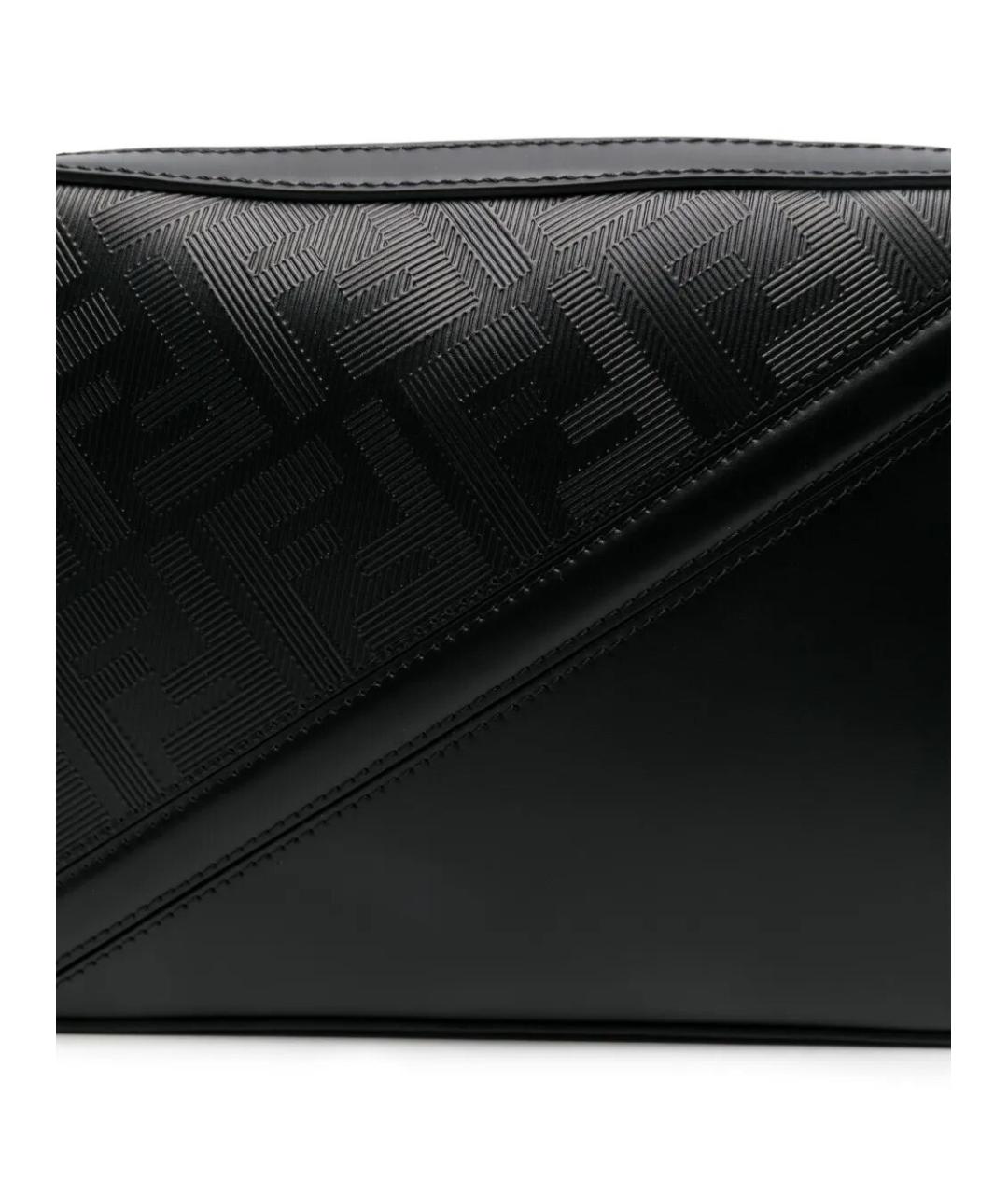 FENDI Черная кожаная сумка на плечо, фото 3