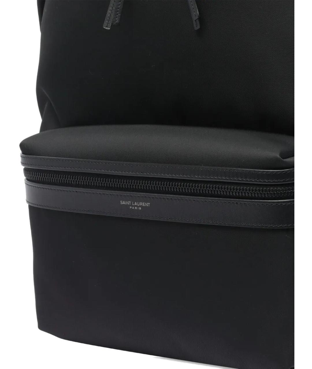 SAINT LAURENT Черный синтетический рюкзак, фото 4