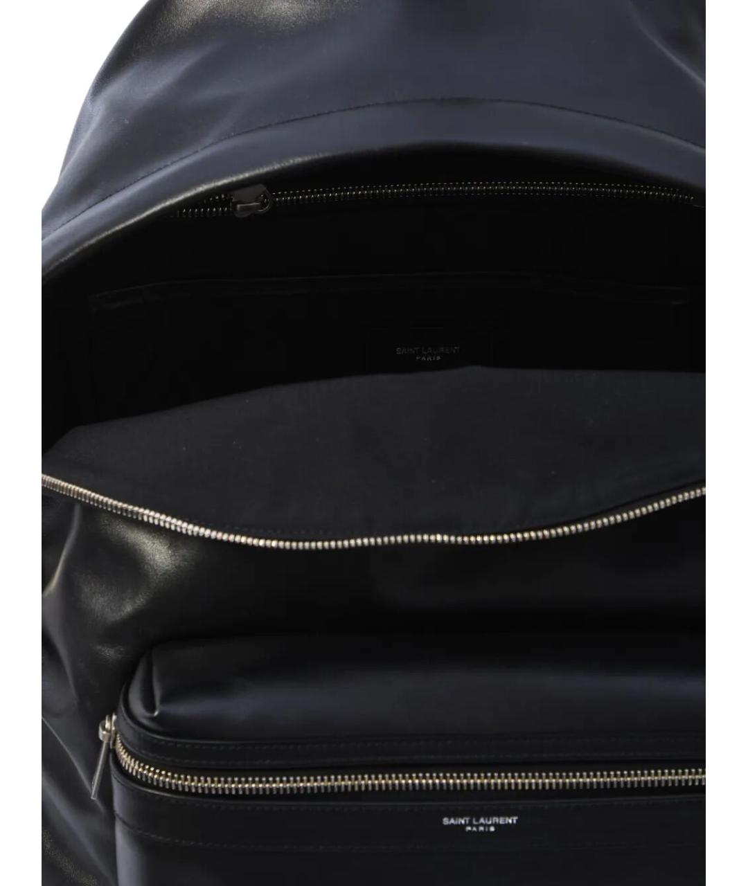 SAINT LAURENT Черный синтетический рюкзак, фото 2