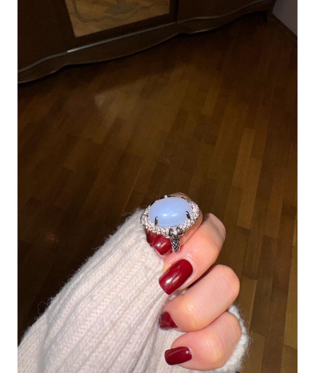 YANA JEWELLERY Серебряное кольцо из белого золота, фото 4