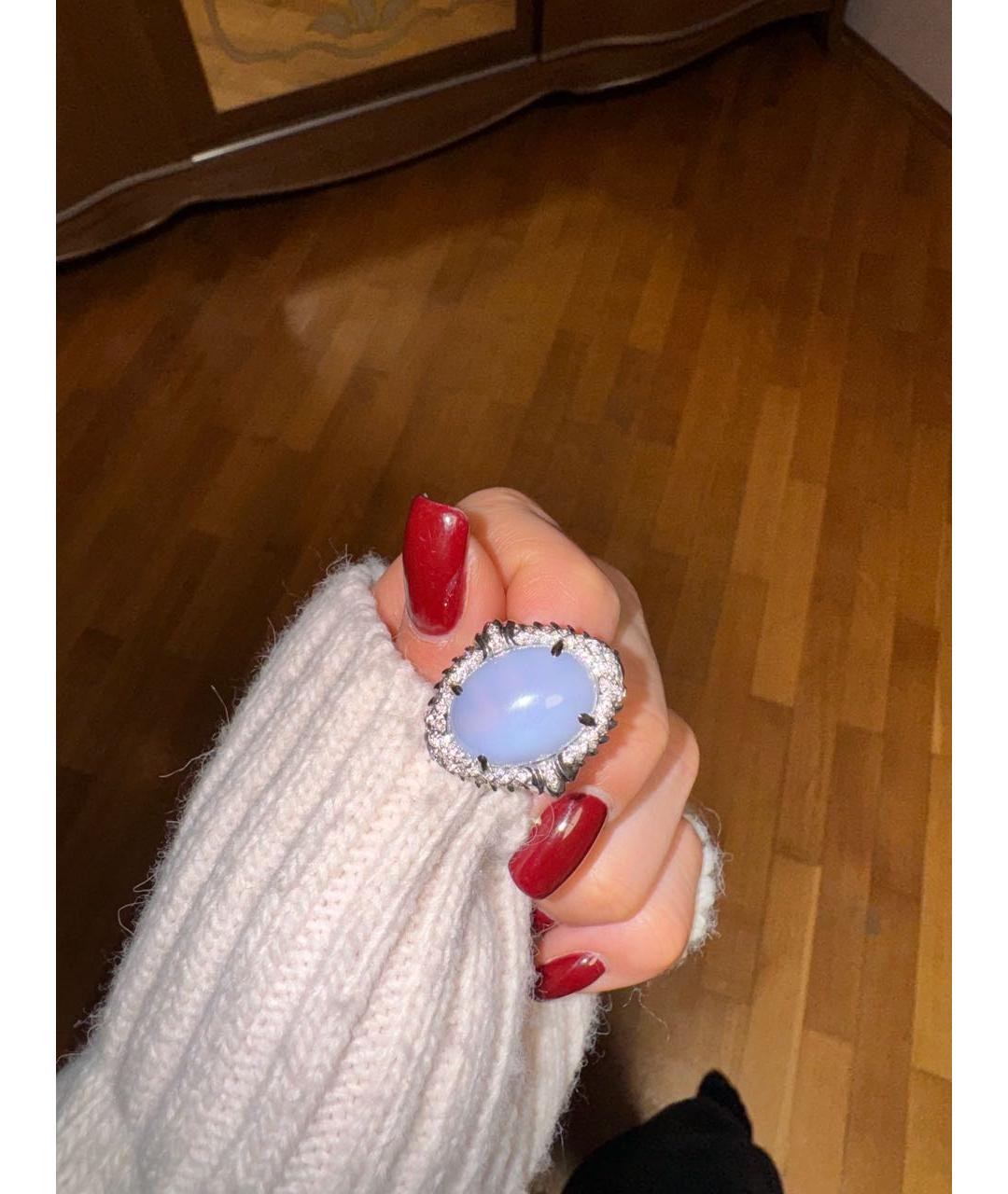 YANA JEWELLERY Серебряное кольцо из белого золота, фото 2