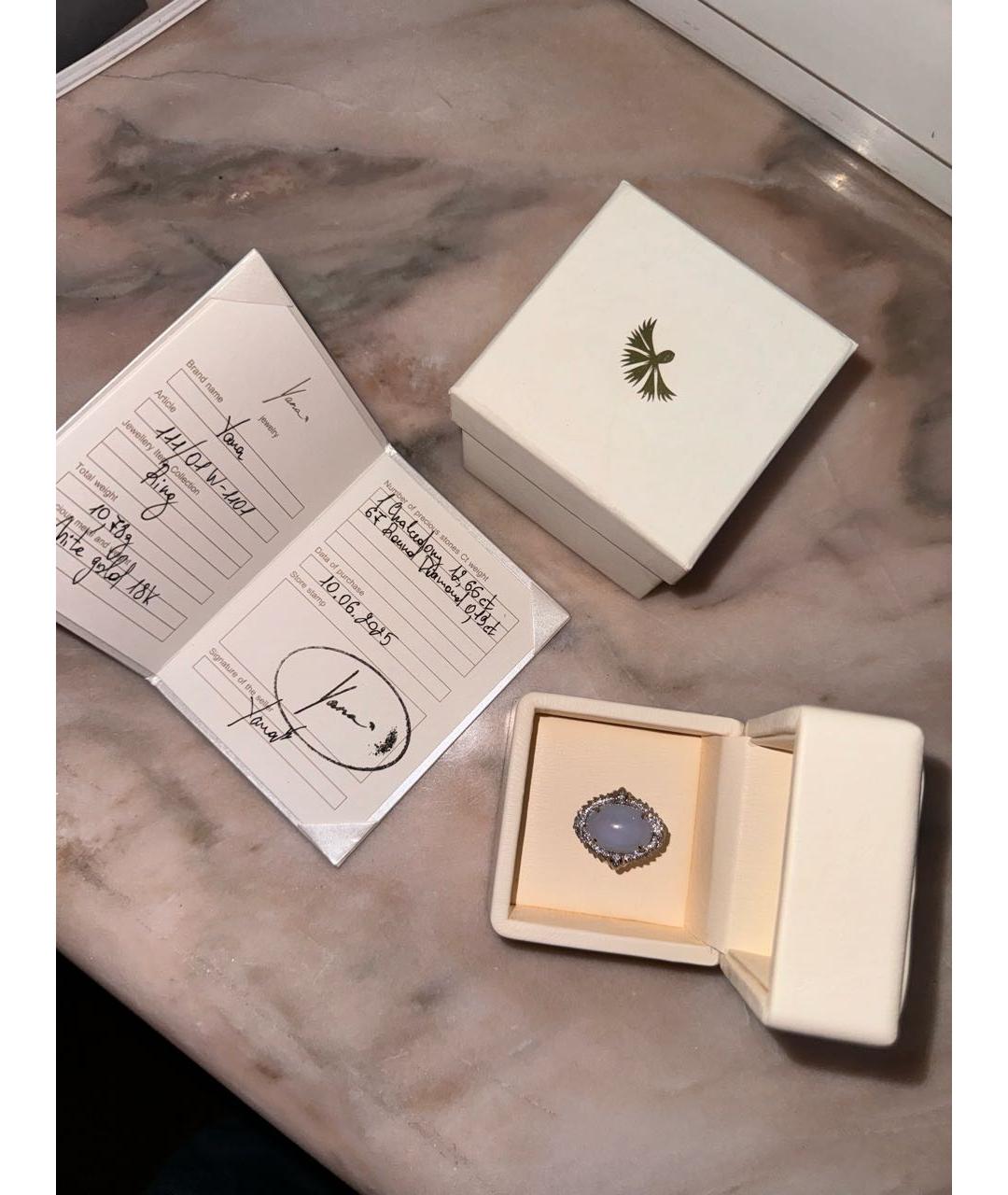 YANA JEWELLERY Серебряное кольцо из белого золота, фото 7