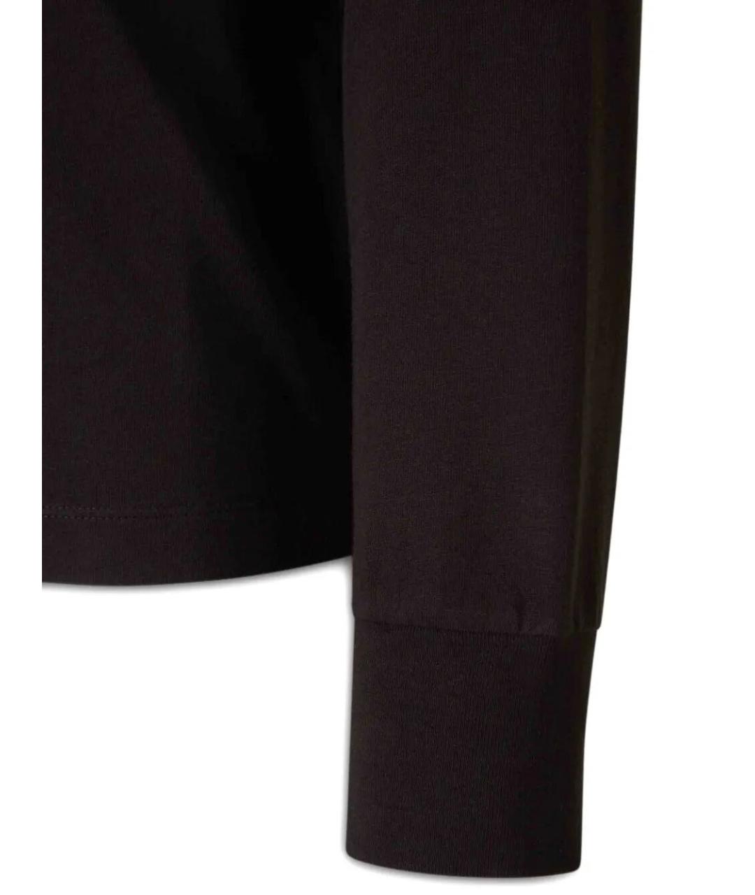 MONCLER Черный хлопковый джемпер / свитер, фото 5