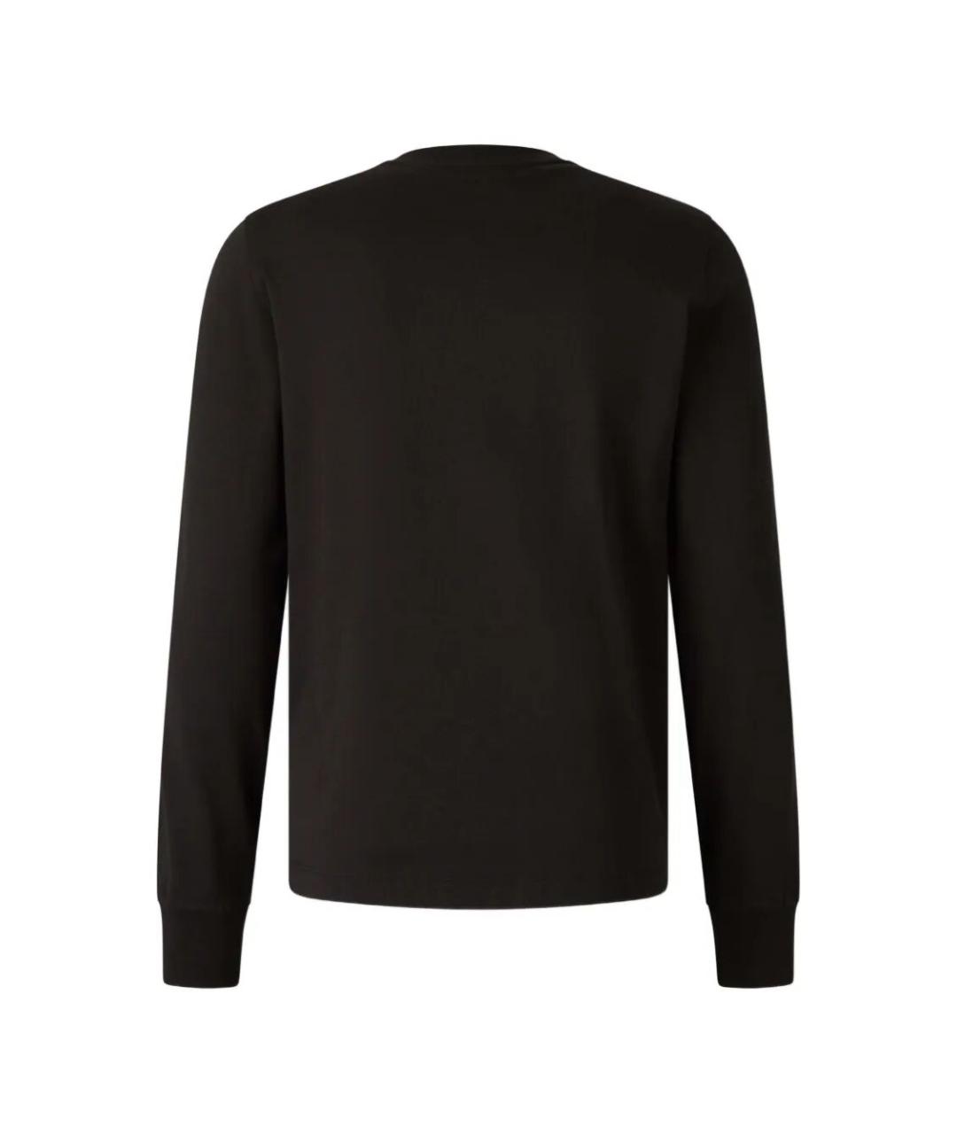 MONCLER Черный хлопковый джемпер / свитер, фото 2