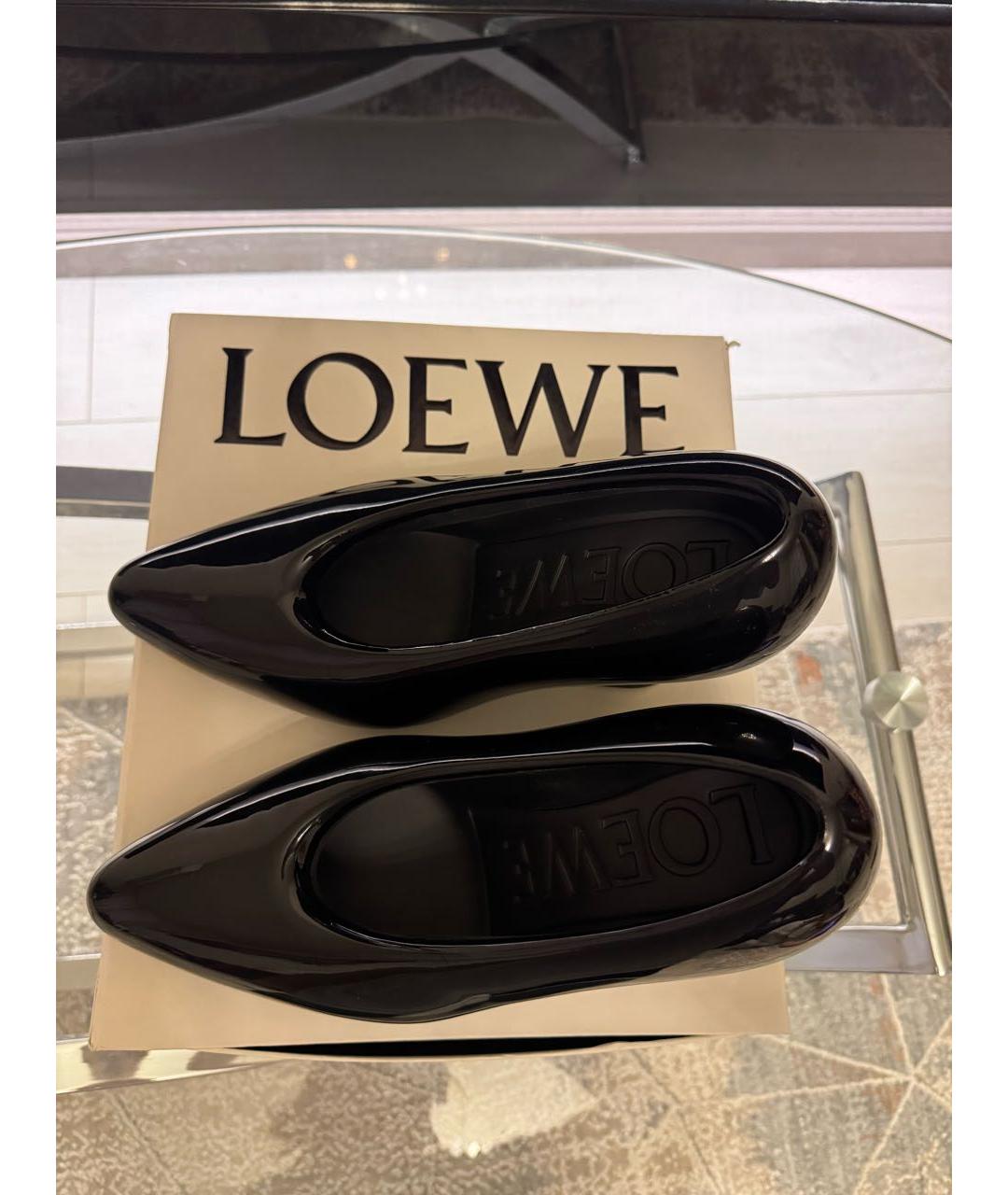 LOEWE Черные резиновые туфли, фото 7