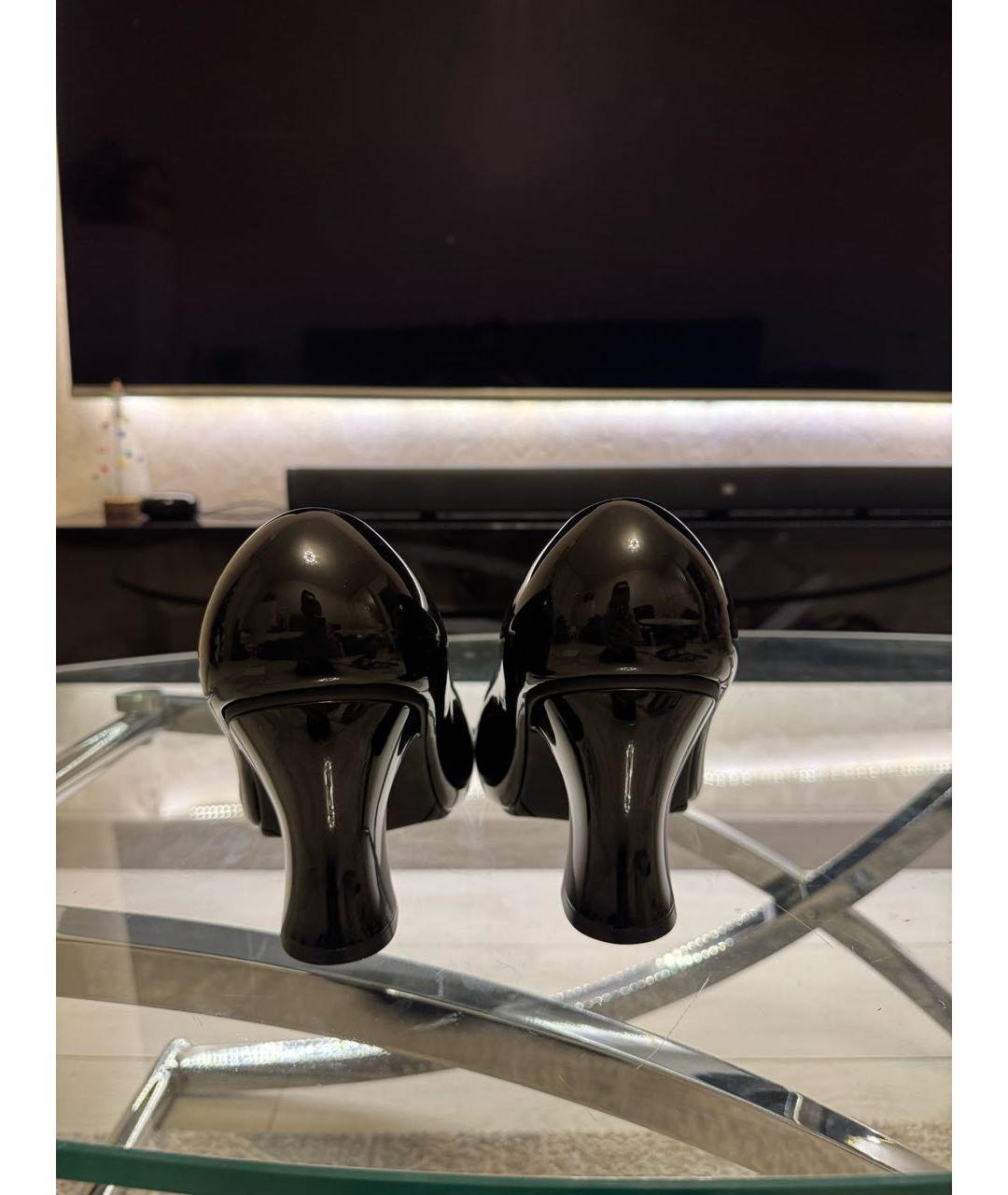 LOEWE Черные резиновые туфли, фото 4