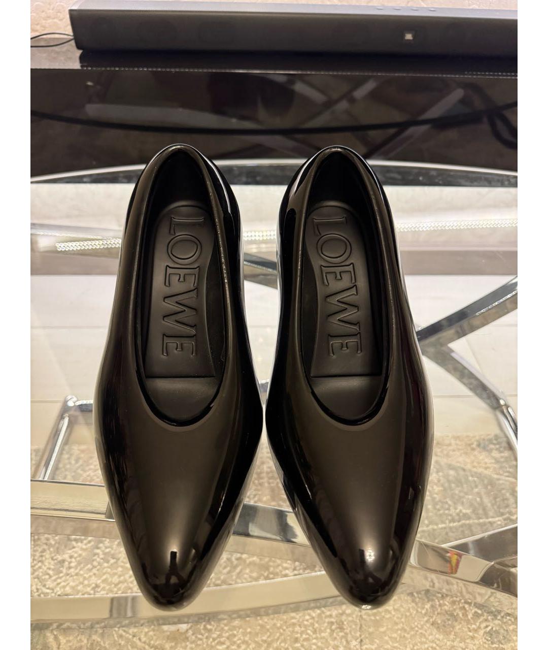 LOEWE Черные резиновые туфли, фото 2
